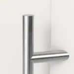 Haustür mit Seitenteil Kunststoff Premium Plus F010 RAL 9016-RAL 9016 Detail Drücker