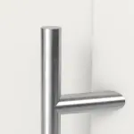 Haustür mit Seitenteil Kunststoff Premium Plus F011 RAL 9016-RAL 9016 Detail Drücker