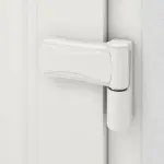 Haustür mit Seitenteil Kunststoff Premium Plus F011 RAL 9016-RAL 9016 Detail Bänder