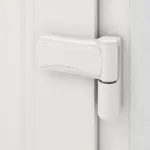 Haustür mit Seitenteil Kunststoff Premium Plus F012 RAL 9016-RAL 9016 Detail Bänder