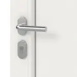 Haustür mit Seitenteil Kunststoff Premium Plus F012 RAL 9016-RAL 9016 Detail Oberfläche
