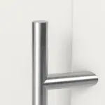 Haustür mit Seitenteil Kunststoff Premium Plus F015 RAL 9016-RAL 9016 Detail Drücker