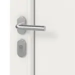 Haustür mit Seitenteil Kunststoff Premium Plus F015 RAL 9016-RAL 9016 Detail Oberfläche
