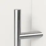 Haustür mit Seitenteil Kunststoff Premium Plus F020 RAL 9016-RAL 9016 Detail Drücker