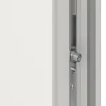 Haustür mit Seitenteil Kunststoff Premium F026 RAL 9016-RAL 9016 Detail Schließer