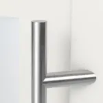 Haustür mit Seitenteil Kunststoff Premium Plus F026 RAL 9016-RAL 9016 Detail Drücker