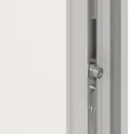 Haustür mit Seitenteil Kunststoff Premium Plus F026 RAL 9016-RAL 9016 Detail Schließer