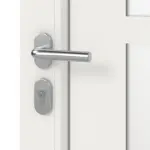 Haustür mit Seitenteil Kunststoff Premium Plus F026 RAL 9016-RAL 9016 Detail Oberfläche