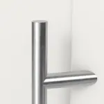Haustür mit Seitenteil Kunststoff Premium Plus F033 RAL 9016-RAL 9016 Detail Drücker