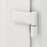 Haustür mit Seitenteil Kunststoff Premium F036 RAL 9016-RAL 9016 Detail Bänder