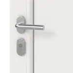 Haustür mit Seitenteil Kunststoff Premium Plus F036 RAL 9016-RAL 9016 Detail Oberfläche