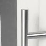 Haustür mit Seitenteil Kunststoff Premium F047 RAL 9016-RAL 9016 Detail Drücker