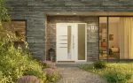 Haustür mit Seitenteil Kunststoff Premium Plus F047 RAL 9016-RAL 9016 Stilwelt main
