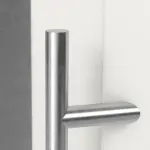 Haustür mit Seitenteil Kunststoff Premium Plus F047 RAL 9016-RAL 9016 Detail Drücker