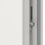 Haustür mit Seitenteil Kunststoff Premium T002 RAL 9016-RAL 9016 Detail Schließer