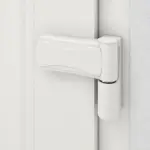 Haustür mit Seitenteil Kunststoff Premium T002 RAL 9016-RAL 9016 Detail Bänder