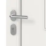 Haustür mit Seitenteil Kunststoff Premium T002 RAL 9016-RAL 9016 Detail Oberfläche
