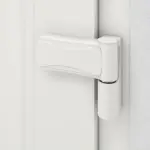 Haustür mit Seitenteil Kunststoff Premium T003 RAL 9016-RAL 9016 Detail Bänder