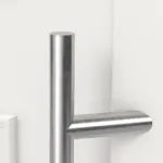 Haustür mit Seitenteil Kunststoff Premium Plus T003 RAL 9016-RAL 9016 Detail Drücker