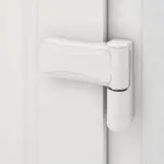 Haustür mit Seitenteil Kunststoff Premium Plus T015 RAL 9016-RAL 9016 Detail Bänder