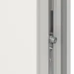 Haustür mit Seitenteil Kunststoff Premium T035 RAL 9016-RAL 9016 Detail Schließer
