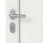 Haustür mit Seitenteil Kunststoff Premium T035 RAL 9016-RAL 9016 Detail Oberfläche