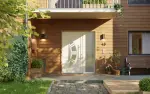 Haustür mit Seitenteil Kunststoff Premium Plus T035 RAL 9016-RAL 9016 Stilwelt main