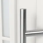 Haustür mit Seitenteil Kunststoff Premium T043 RAL 9016-RAL 9016 Detail Drücker