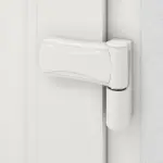 Haustür mit Seitenteil Kunststoff Premium T043 RAL 9016-RAL 9016 Detail Bänder