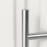 Haustür mit Seitenteil Kunststoff Premium T046 RAL 9016-RAL 9016 Detail Drücker