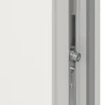 Haustür mit Seitenteil Kunststoff Premium T046 RAL 9016-RAL 9016 Detail Schließer