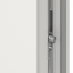 Haustür mit Seitenteil Kunststoff Premium Plus T046 RAL 9016-RAL 9016 Detail Schließer