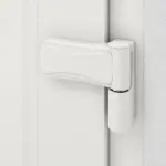 Haustür mit Seitenteil Kunststoff Premium Plus T046 RAL 9016-RAL 9016 Detail Bänder