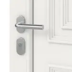 Haustür mit Seitenteil Kunststoff Premium Plus T046 RAL 9016-RAL 9016 Detail Oberfläche