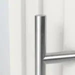 Haustür mit Seitenteil Kunststoff Premium T047 RAL 9016-RAL 9016 Detail Drücker