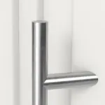 Haustür mit Seitenteil Kunststoff Premium Plus T047 RAL 9016-RAL 9016 Detail Drücker