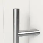 Haustür mit Seitenteil Kunststoff Premium Plus T053 RAL 9016-RAL 9016 Detail Drücker