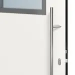 Detail Drücker von Haustür Thermo46 Motiv 950 in RAL 9016