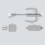 Technische Zeichnung von FLEXO Beschlagset Circolare Due