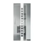 Front von FLEXO Glasschiebetür Klarglas Quadro L 5636