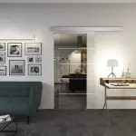 Milieu von FLEXO Glasschiebetür Klarglas Traverso S 3639