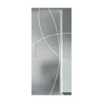 Ansicht von FLEXO Satiniert Circolo L 5629 Ganzglas Schiebetür