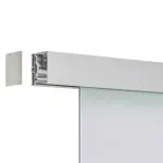 FLEXO Schiebetürsystem Finesse Eloxal Silber Abstandshalter einfach