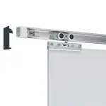 Details von FLEXO Schiebetürsystem Ideal Matt Schwarz  inkl. runder Griffmuschel