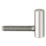 Flügelteil für gefälzte Türen V0020 vernickelt mit versetztem Zapfen - Interio