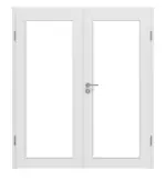 Frontbild von Bütte Weiß LA 27 ProLine Duradecor Doppelflügeltür inkl. Zarge - Hörmann