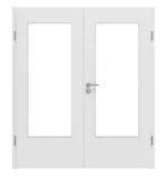 Frontbild von Bütte Weiß DIN-LA ProLine Duradecor Doppelflügeltür inkl. Zarge - Hörmann