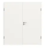 Frontbild von Weiß RAL 9016 ProLine Duradecor Doppelflügeltür inkl. Zarge - Hörmann