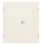 Frontbild von Reinweiß RAL 9010 ProLine Lack Doppelflügeltür inkl. Zarge - Hörmann