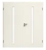 Bild von Doppelflügeltür LA-10 Weißlack RAL 9010 Premium inkl. Zarge